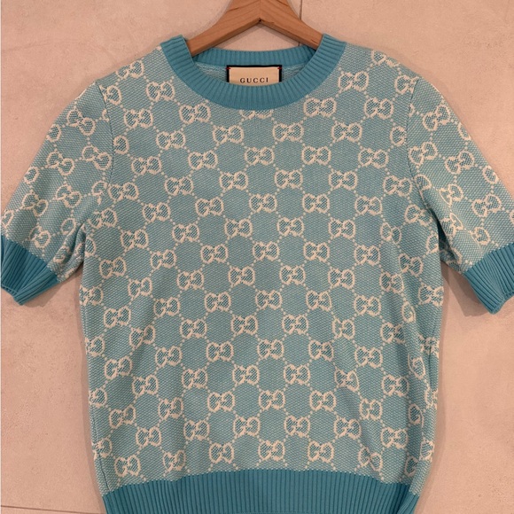Gucci Sweaters - Gucci Blue Patterned Woman’s Sweater top